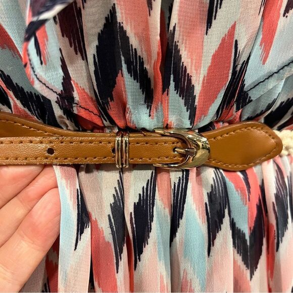 Iz Byer Pink and Black Chevron Mini Dress - Picture 5 of 15